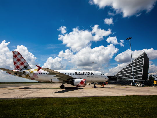 L'aéroport Lille-Lesquin accueillera la 7e base opérationnelle française de la compagnie Volotéa. Crédit : Aeroport de Lille/B.Juif